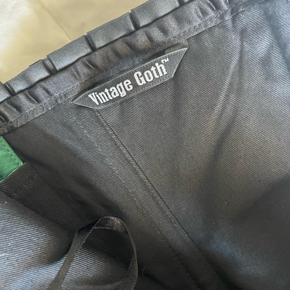 Vintage Goth High Low Corset Dress - Picture 5 of 5